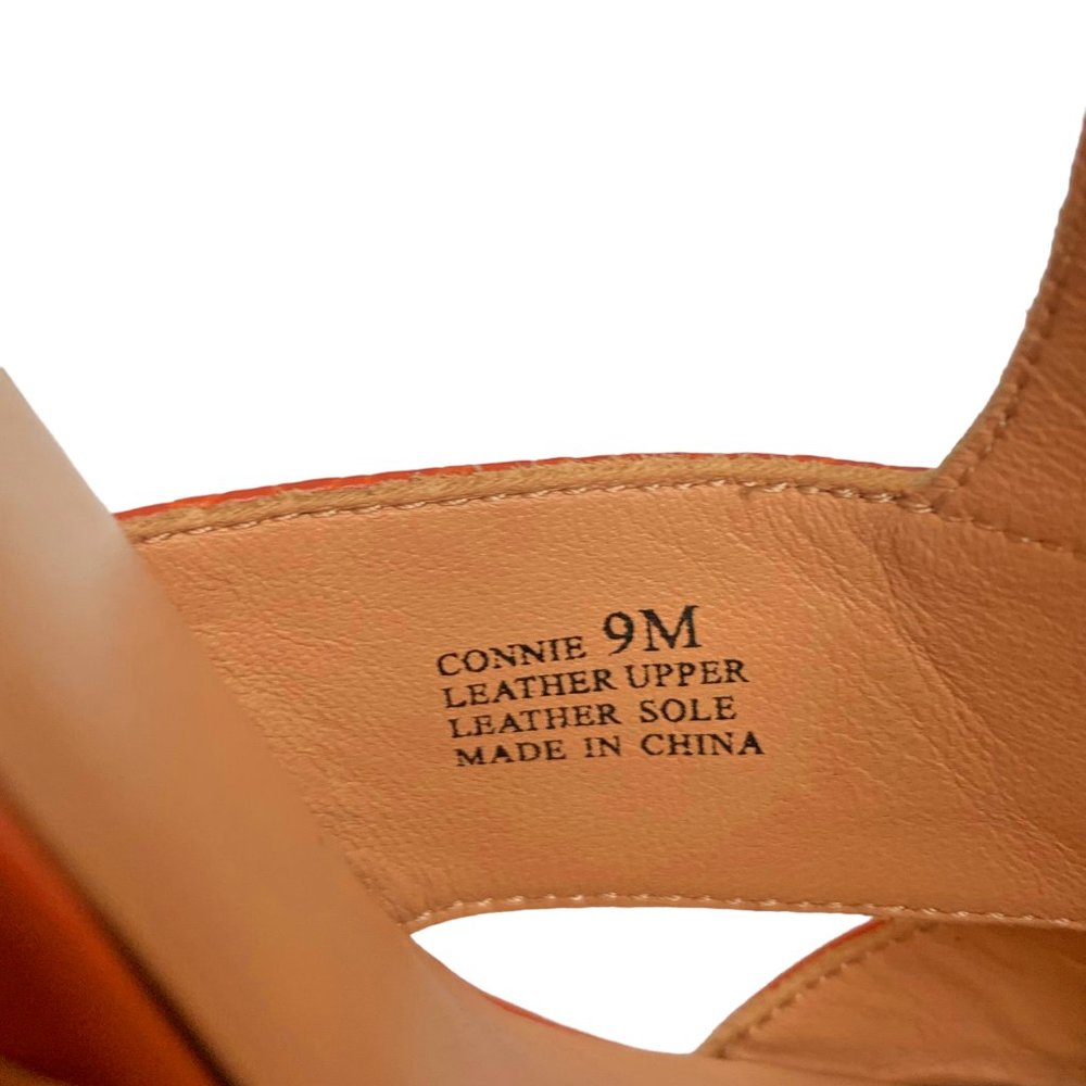 Halston Heritage Connie Dark Coral Leather Sandal Heels‎  NWOB - Picture 5 of 10